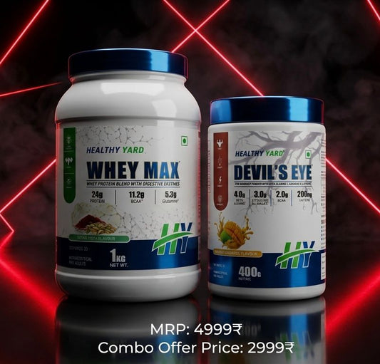 Whey Max 1kg x Devil's Eye Pre 400g(COMBO OFFER)
