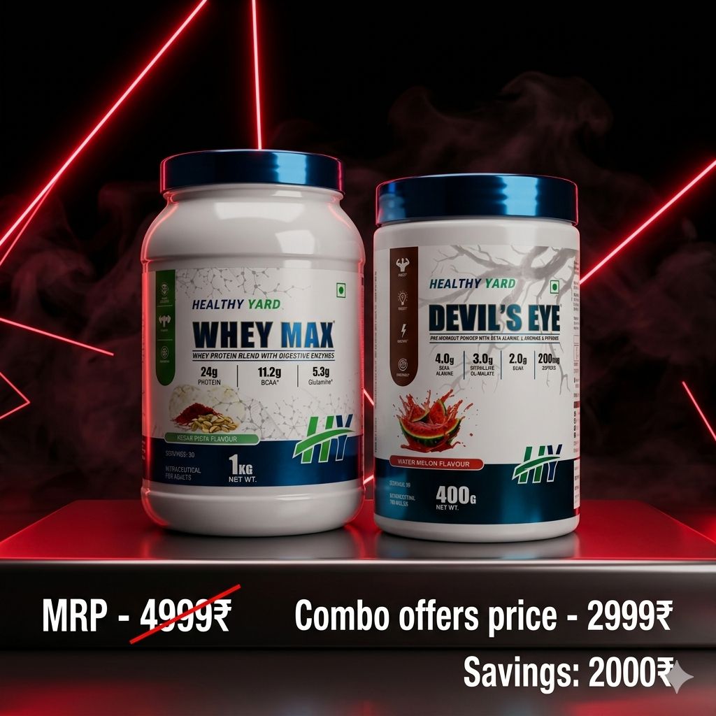 Whey Max 1kg x Devil's Eye Pre 400g(COMBO OFFER)